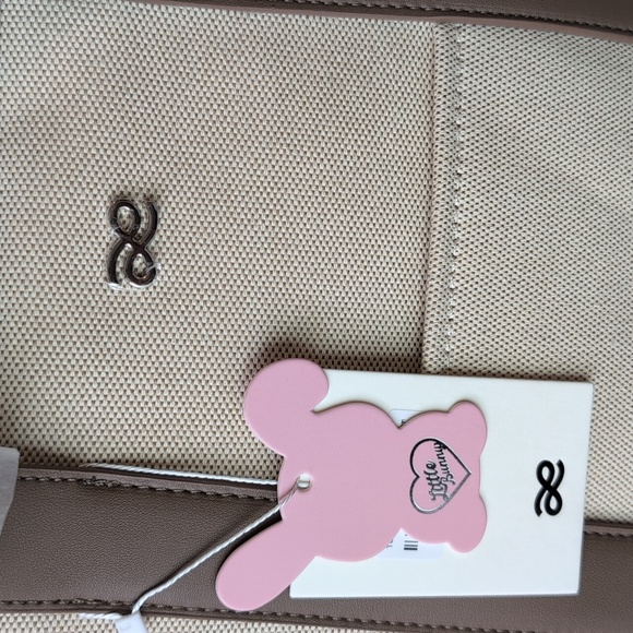 House of Little Bunny Beige and Brown Canvas Tote Bag - Picture 2 of 8